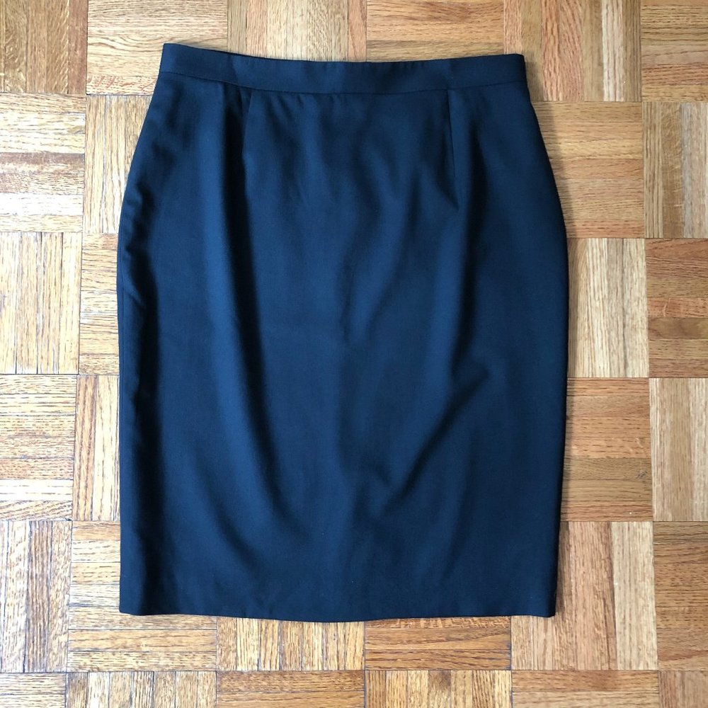 Brooks Brothers Red Fleece Black Pencil Skirt